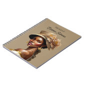 Mooie kleurenvrouw in  Pet Notitieboek (Linkerzijde)