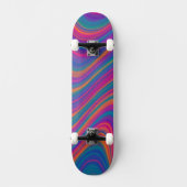Mooie Kleurkrullen Persoonlijk Skateboard (Voorkant)