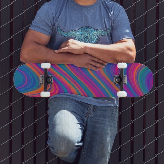 Mooie Kleurkrullen Persoonlijk Skateboard (Buiten 3)