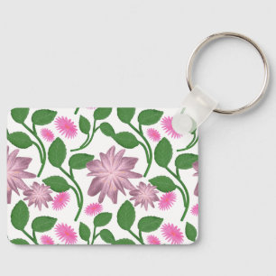 Mooie Kleurrijk bloemmotief Sleutelhanger