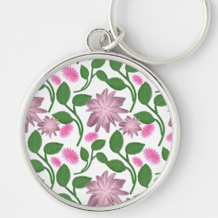 Mooie Kleurrijk bloemmotief Sleutelhanger