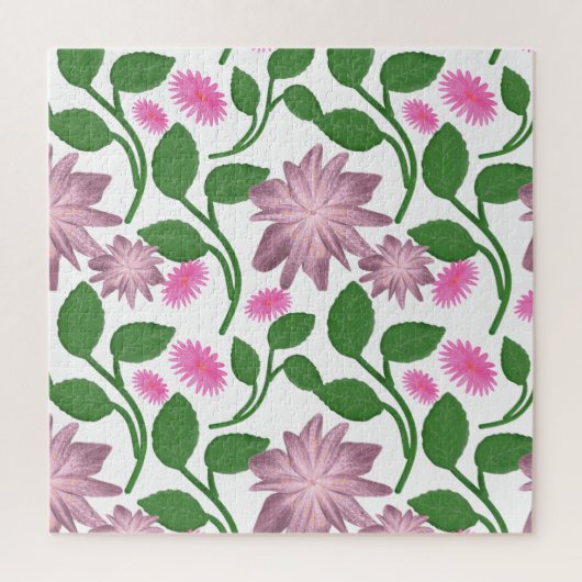 Mooie Kleurrijk bloempatroon Legpuzzel (Verticaal)
