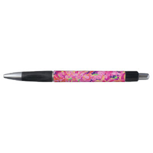 Mooie kleurrijke abstracte kronkelende schildering pen