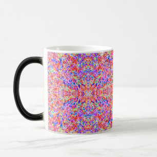 Mooie kleurrijke abstracte lijnen schildering magische mok