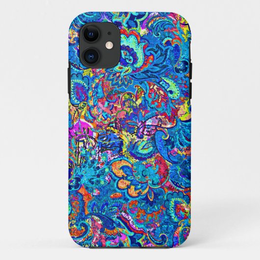 Mooie kleurrijke abstracte schilderkunst bloemen Case-Mate iPhone case (Achterkant)