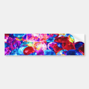 Mooie kleurrijke abstracte sieraden textuur bumpersticker
