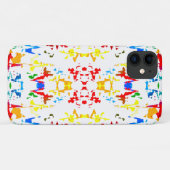 Mooie kleurrijke abstracte spettering Case-Mate iPhone case (Achterkant (horizontaal))