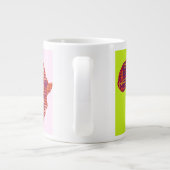 Mooie kleurrijke Afrika Continent Kaart Pop Art Grote Koffiekop (Achterkant)