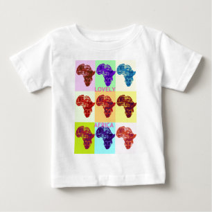 Mooie Kleurrijke Afrika Kaart Pop Patroon Art Desi