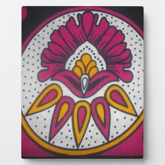 Mooie kleurrijke Afrikaanse stof Motief Art Print Fotoplaat (Voorkant)