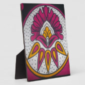 Mooie kleurrijke Afrikaanse stof Motief Art Print Fotoplaat (Zijkant)