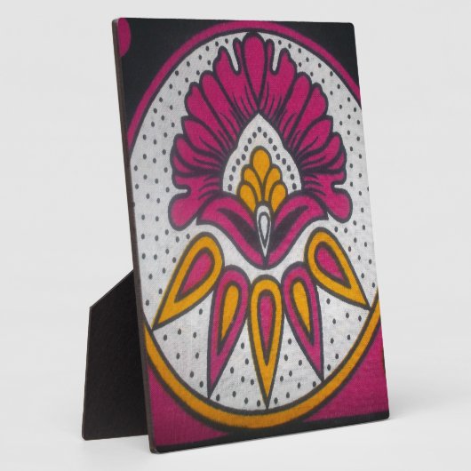 Mooie kleurrijke Afrikaanse stof Motief Art Print Fotoplaat (Zijkant)