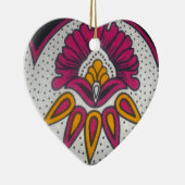 Mooie kleurrijke Afrikaanse stof Motief Art Print Keramisch Ornament (Rechts)