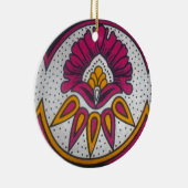 Mooie kleurrijke Afrikaanse stof Motief Art Print Keramisch Ornament (Rechts)