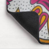 Mooie kleurrijke Afrikaanse stof Motief Art Print Muismat (Hoek)