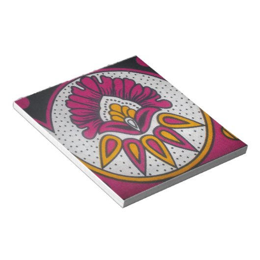Mooie kleurrijke Afrikaanse stof Motief Art Print Notitieblok (Schuin)