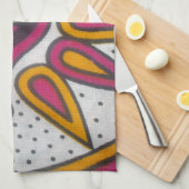 Mooie kleurrijke Afrikaanse stof Motief Art Print Theedoek (Quarter Fold)