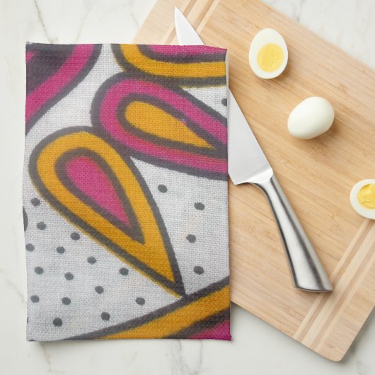 Mooie kleurrijke Afrikaanse stof Motief Art Print Theedoek (Quarter Fold)