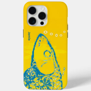 Mooie Kleurrijke Aqua en Gele Vissen iPhone 15 Pro Max Hoesje