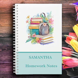 Mooie Kleurrijke Aquarel Boeken Bloemen School