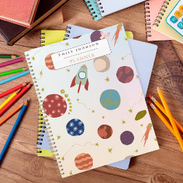 Mooie Kleurrijke Astronomie Thema Met Aangepaste K Planner
