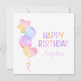 Mooie Kleurrijke Ballon Kinderen Gelukkige Verjaar