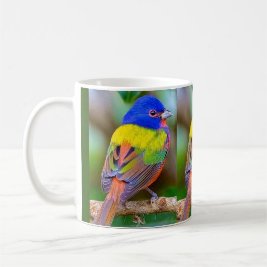 Mooie kleurrijke Bird Coffee Mok (Links)