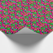 Mooie Kleurrijke Bladeren Muur Abstract Cadeaupapier (Hoek)