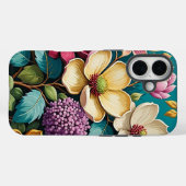 Mooie Kleurrijke Bloem Kunst Case-Mate iPhone Case (Achterkant (horizontaal))