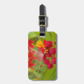 Mooie kleurrijke bloem met Milkweed Art Print Bagagelabel (Voorkant verticaal)
