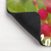 Mooie kleurrijke bloem met Milkweed Art Print Muismat (Hoek)