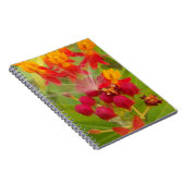Mooie kleurrijke bloem met Milkweed Art Print Notitieboek (Rechterzijde)