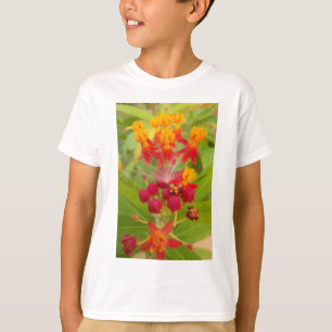 Mooie kleurrijke bloem met Milkweed Art Print T-shirt