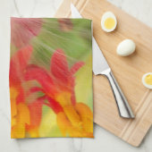 Mooie kleurrijke bloem met Milkweed Art Print Theedoek (Quarter Fold)