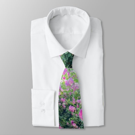 Mooie Kleurrijke Bloem Stropdas (Gebonden)