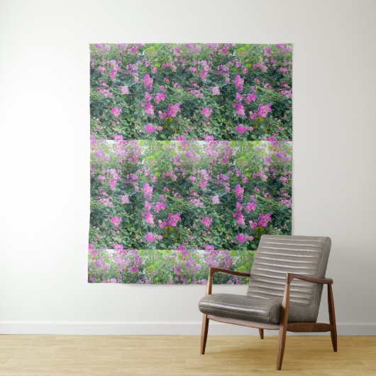 Mooie Kleurrijke Bloem Wandkleed (In situ)