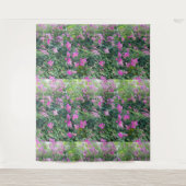Mooie Kleurrijke Bloem Wandkleed (Voorkant)