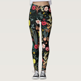 Mooie, kleurrijke bloemen en botanische Planten Leggings