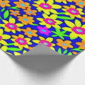 Mooie kleurrijke bloemen inpakpapier (Hoek)