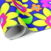 Mooie kleurrijke bloemen inpakpapier (Rol Hoek)