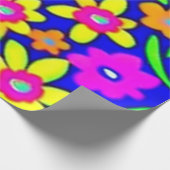 Mooie kleurrijke bloemen inpakpapier (Hoek)