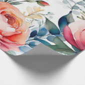 Mooie kleurrijke bloemen inpakpapier (Hoek)