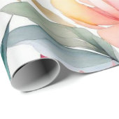 Mooie kleurrijke bloemen inpakpapier (Rol Hoek)