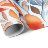 Mooie kleurrijke bloemen inpakpapier (Rol Hoek)