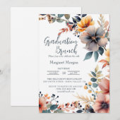 Mooie kleurrijke bloemen Vrijgezellenfeest Kaart (Voorkant / Achterkant)