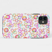 Mooie kleurrijke bloempatroon Case-Mate iPhone case (Achterkant (horizontaal))