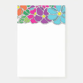 Mooie Kleurrijke Bloempatroon Post-it® Notes (Voorkant)