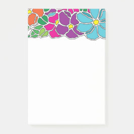 Mooie Kleurrijke Bloempatroon Post-it® Notes