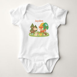 Mooie Kleurrijke Bosdieren Voor Baby's Romper