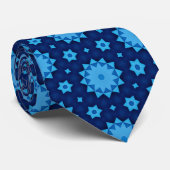 Mooie kleurrijke bruidegom bruiloft blauw stropdas (Opgerold)